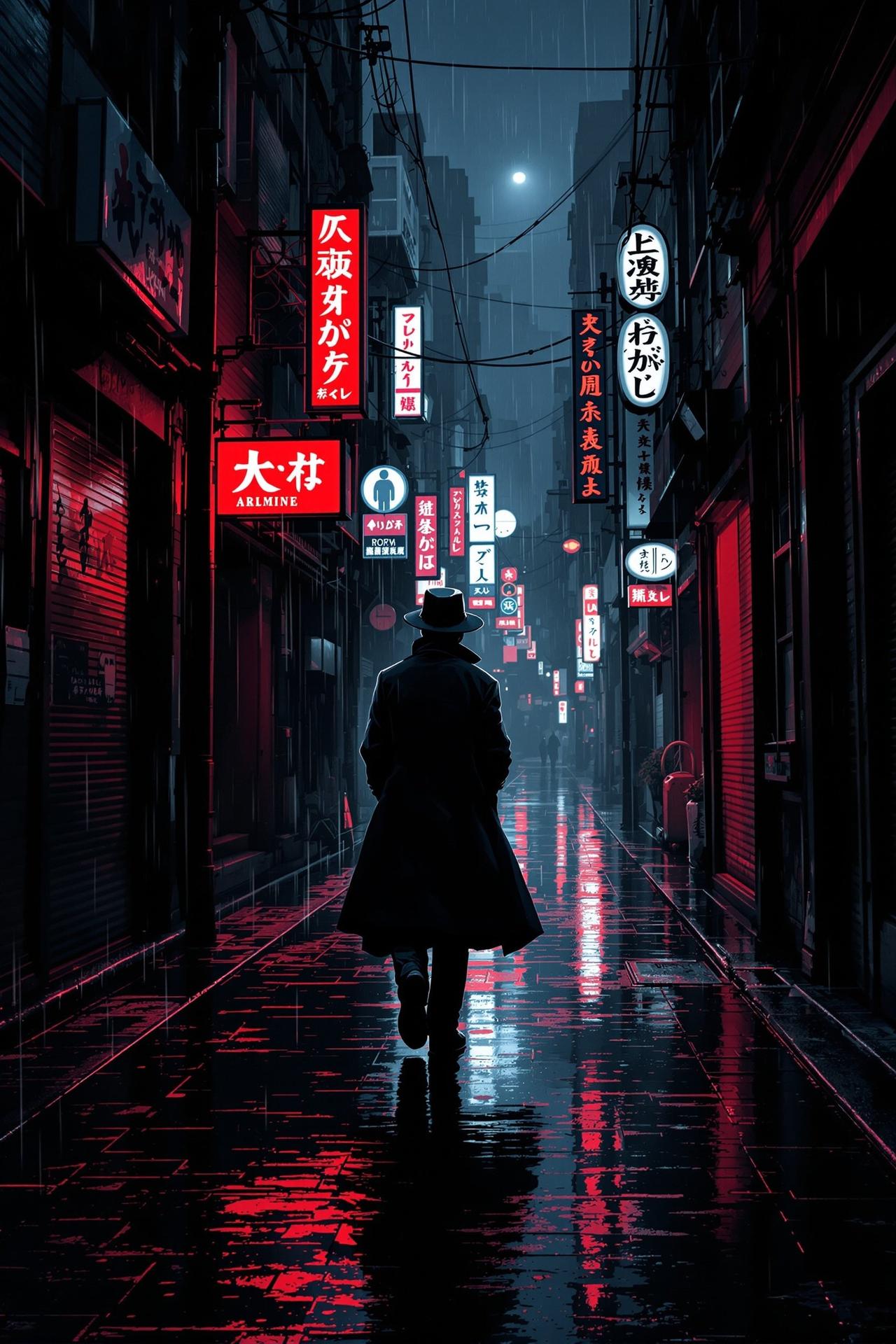 k漫画悬疑动画《暗夜追踪》- 在霓虹闪烁的罪恶都市，一位退役刑警用最原始的方式追踪真相。每一起案件都是一面照妖镜。